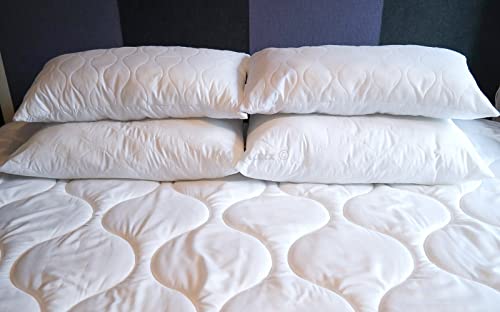 TM Maxx Bettdecke Decke Steppbett Bettwaren Microfaser Soft Dream von Wendre • Auswahl aus 4 Größen und 4 Ausführungen • Weiß (Sommerdecke/Leichtdecke, 200x200cm)