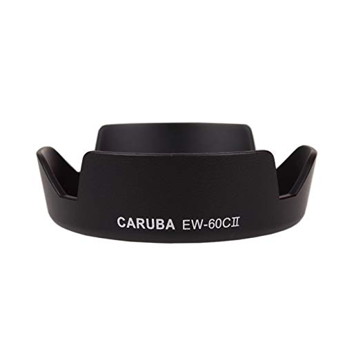 Caruba EW-60CII Objektivdeckel (Petal, Canon EF-S 18-55mm f/3.5-5.6 is II, Schwarz)