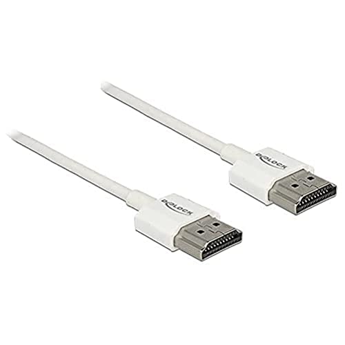 DELOCK Kabel High Speed HDMI mit Ethernet - HDMI-A Stecker > HDMI-A Stecker 3D 4K 4,5 m Aktiv Slim High Quality