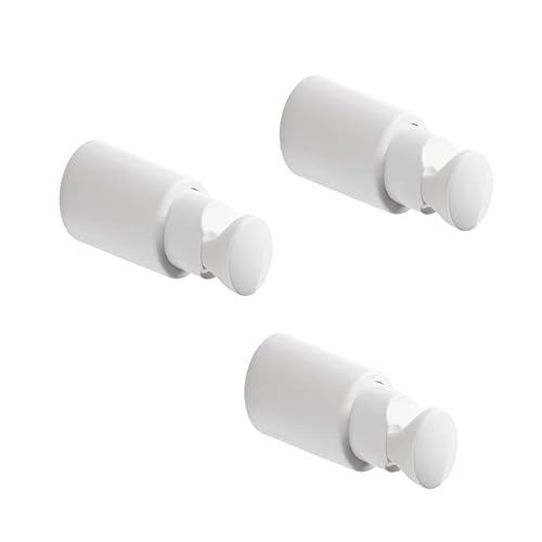 3 ABS-Wandkonsole für Badheizkörper - Rohrdurchmesser von Ø 15 bis 28 mm, Rohrabstand 11 bis 22 mm - Traglast 90 kg - Weiß
