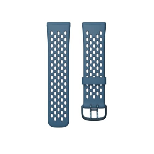 Fitbit Unisex-Adult Versa 3/Sense Watch Strap, Saphir/Nebelgrau, Large