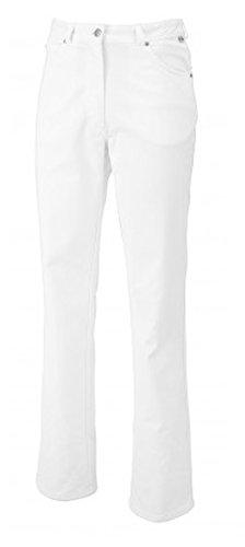 BP 1662 686 Damen Jeans aus Mischgewebe mit Stretchanteil weiß, Größe 46n