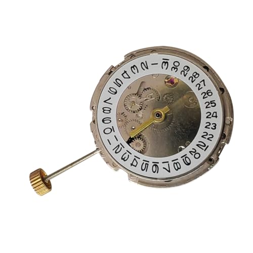 Fubdnefvo 1 Stück 2813 Uhrwerk Vier-Nadel Automatisches Mechanisches Uhrwerk 8215, Wie Abgebildet, Metall-Ersatzteil für Uhrenreparatur-Werkzeug