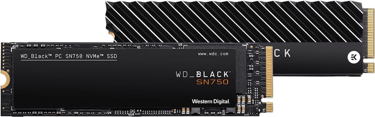 WD SSD 2TB SN750 NVMe Black HS PCIe WES
