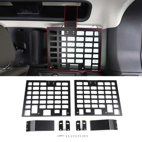 Auto-Seitenfenster-Gepäckträger für L-and Rover Defender 110 2020–2024, Zubehör für Kofferraum-Hängetaschen-Plattenhalterung aus Aluminiumlegierung
