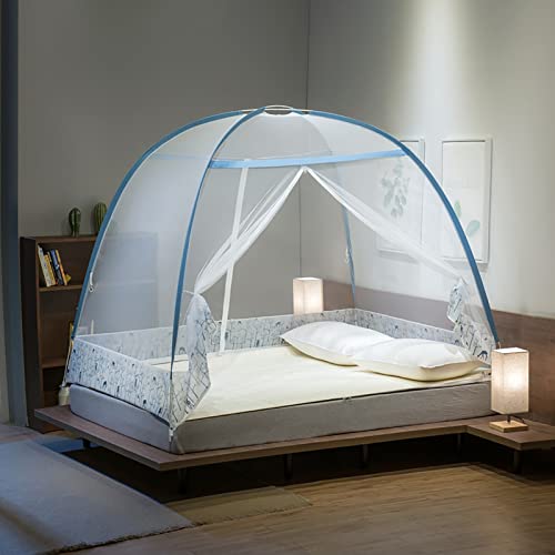 Pop-Up-Moskitonetz-Zelt, tragbares, faltbares Moskitonetz für Baby-Erwachsene, Reiseschlafzimmer und Camping im Freien, 04,150 x 200 cm