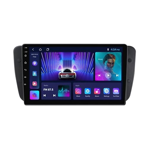 9 Zoll Touchscreen Android 12 Autoradio Für Seat Ibiza 2009-2013 Mit Wireless CarPlay Android Auto Mirror Link Lenkradsteuerung + Rückfahrkamera Unterstützt HiFi/WiFi/DSP/RDS/SWC (Size : M700S - 8 Co