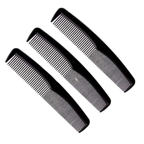 Schwarzer Haarkamm, Friseurkamm, antistatisch, multifunktionales Styling-Werkzeug-Set, reduziert Haarausfall, Haarentwirrungskamm, Zubehör-Set (Stil 1)