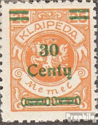 Prophila Collection Memelgebiet 224 geprüft postfrisch ** MNH 1923 Aushilfsausgabe (Briefmarken für Sammler)