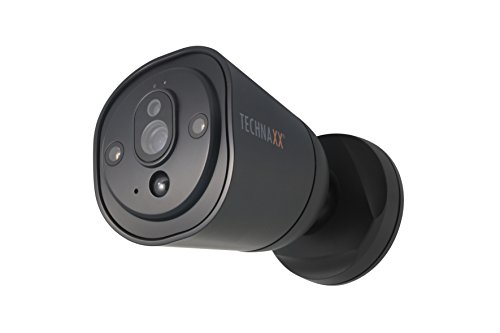 Technaxx Easy IP-Cam HD TX-55 schwarz, kabellose Überwachungskamera HD mit Batteriebetrieb für Innen- und Außen, 4575