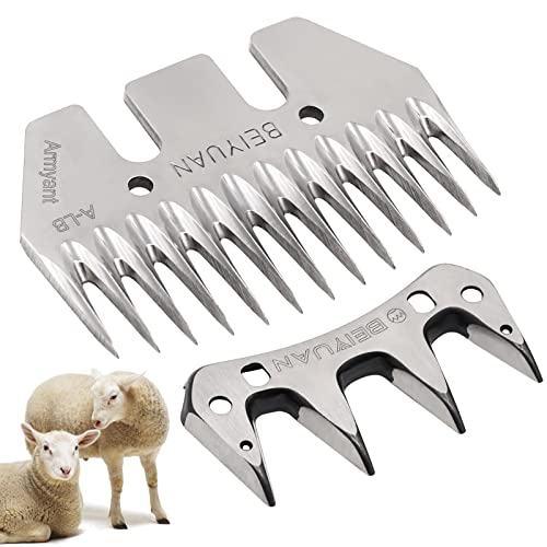 M.Z.A 13 Zähne gerade Schafschermesser und Kämme Ziegenschermesser für elektrische Wollscheren Scherenschneider Tierhaarscheren (13 Zähne gerade)