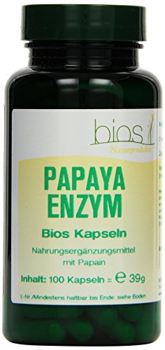 Bios Papaya Enzym, 100 Kapseln, 1er Pack (1 x 39 g)