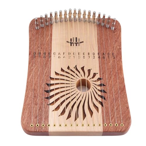 Luejnbogty 17 Saiten Leier Harfe Klavier Professionelles Fingerspiel-Keyboard Musikinstrument Stil B Einfache Installation Einfach zu Bedienen