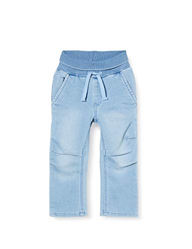 Sigikid Baby-Jungen Sweat Denim Klecks, Größe 062-098 Jeans, Hellblau, 62