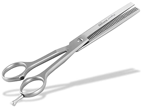 Modellierschere aus Solingen Effilierschere Haarschere Made in Germany Friseurschere mit einseitiger Zahnung Schere aus Hochwertigem Rostfreiem Edelstahl für einen perfekten Haarschnitt (16,51 cm)