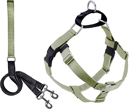 2 Hounds Design 818557021832 No-Pull Dog Harness with LeashLarge (1 Zoll Wide) LTan