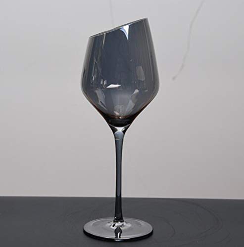 Weingläser Kristallglas 2er Set schräger Rand ideal für Rot- und Weißwein