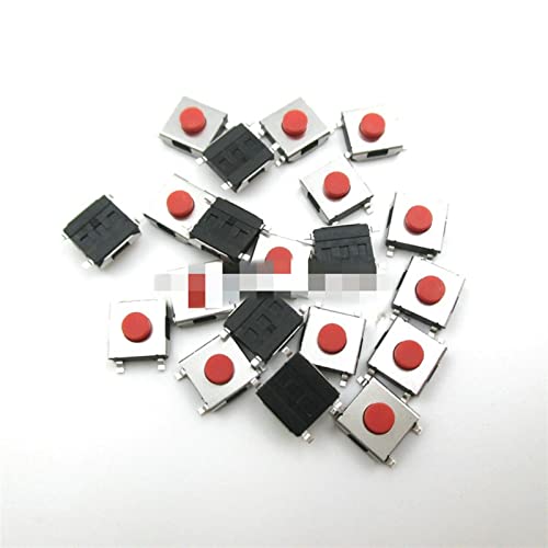 Taktschalter ， 100 TEILE/LOS 663,1 mm SMD-Schalter 4-poliger Berührungsmikroschalter Drucktastenschalter Roter SMD-Taktschalter elektronischer Schalter