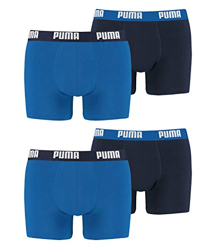 PUMA Boxershort 4er Pack Herren 4 Boxer Edition (True Blue/True Blue-420, XXL)