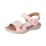 RICOSTA Mädchen Riemchensandalen Cilla,Kinder Sandalen,WMS:Mittel,Kids,Kinderschuhe,Sommerschuhe,Freizeitschuhe,Nautic (170),29 EU