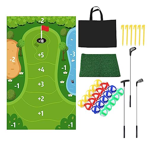 Firulab Chip N Stick Golfspiel - Sticky Golf-Zubehör für Herren - Golfset für Kleinkinder, Golfsets für Männer, waschbare Golfspiele für Erwachsene im Innenbereich, Golfgeschenke für Männer