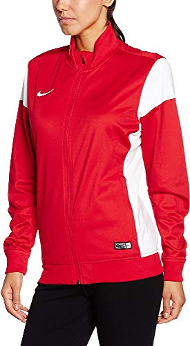 Nike Damen Sweatshirt Sideline Knit Academy 14 Fußball Trainingsjacke, Universität rot/Weiß, L