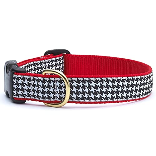 Up Country HTB-C-L Classic Black Houndstooth Hundehalsband, Breit 1", L