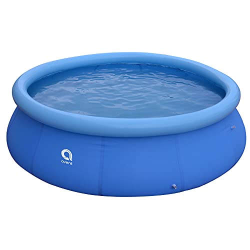Aufblasbarer runder Pool für Garten, Balkon, für Kinder, Mädchen, einfach zu montieren, Blau (3 x 0,76 m)