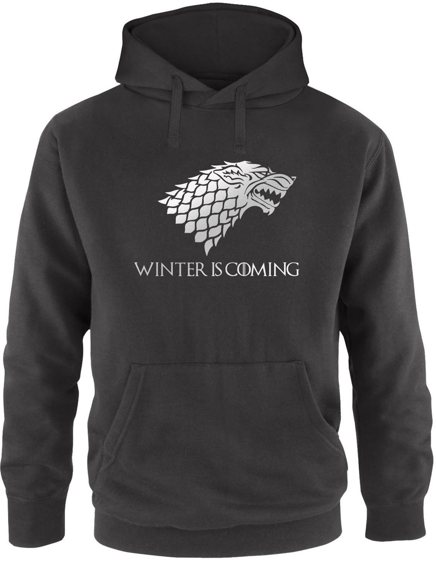 EZYshirt® Game of Thrones | Winter is Coming | Schattenwolf Herren Hoodie