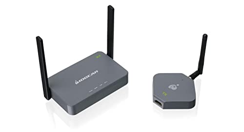 IOGEAR Wireless HDMI 4K Wireless HD TV Connection Kit, HDMI-Sender und -Empfänger, unterstützt 4K 30Hz, 2.4/5GHz für Video-/Audio-Streaming von Laptop, PC, Smartphone zu HDTV/Projektor…