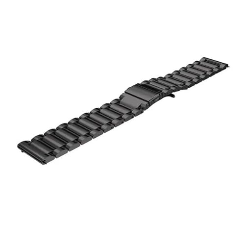 BOLEXA edelstahl uhrenarmband 18 20 22 24mm Quick Release Edelstahl Uhrenarmband for Frauen Männer Universal Armband Uhr Zubehör Mit Werkzeug (Color : Schwarz, Size : 18mm)