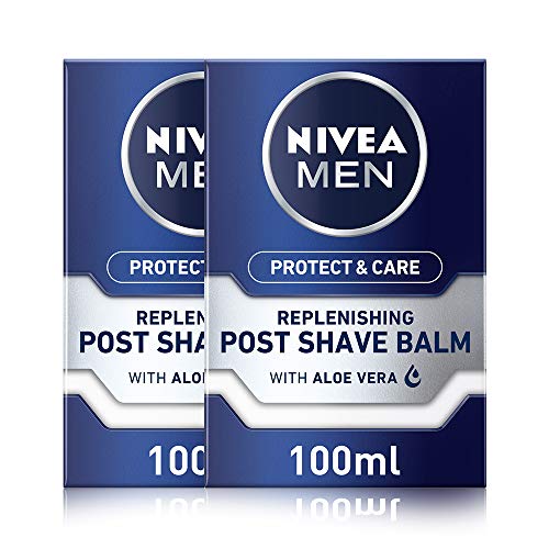NIVEA Men Protect & Care Post Shave Balm, Pack of 2