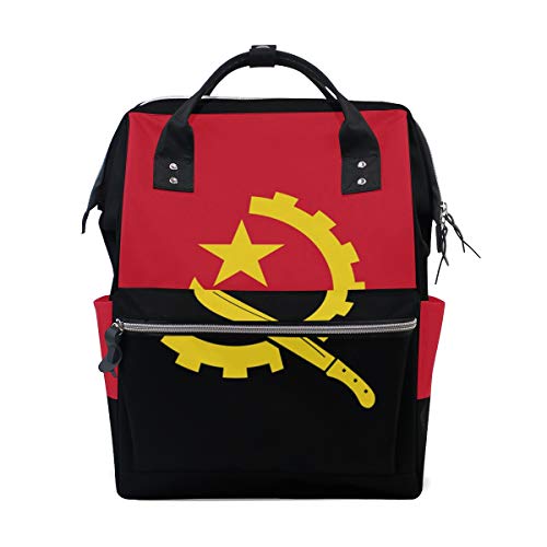 Angola Flag Mommy Bags Muttertasche Wickeltasche Daypack Wickeltasche für Babypflege