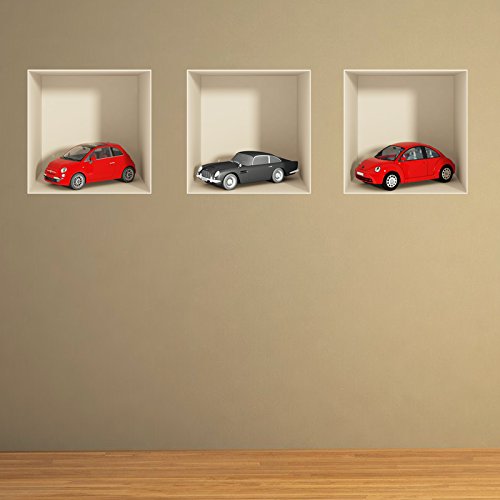 Ambiance 3D-Effekt Autos, 30 x 90 cm