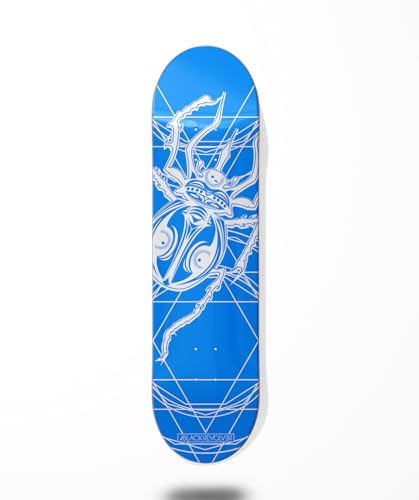 Skateboard Skateboard Deck Board Black Revolver Scarab Blue White 7.5