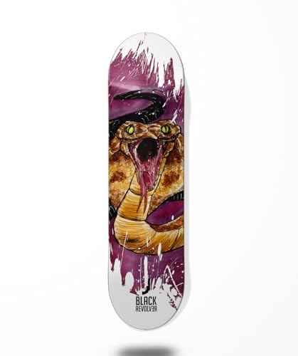 Skateboard Skateboard Deck Board Black Revolver Acril Cobra 7.75