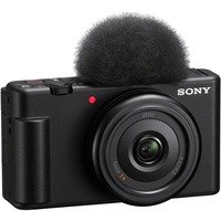 Sony Vlog Kamera ZV-1F | Digitalkamera (Klapp- und drehbares Display, 4K Video, Slow- Motion, Vlog Funktionen) - Schwarz