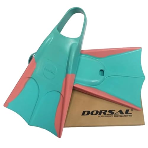 DORSAL Bodyboard Schwimmende Schwimmflossen (Flippers) 5 - 6 Pink/Grün