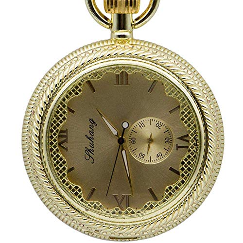 Mode Herren Taschenuhr Mechanische Handaufzug Spitze Single Open Analog Vintage Uhren für Herrengeschenke, mit Box Taschenuhr (No Box)