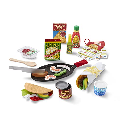 Melissa & Doug Fill & Fold Taco & Tortilla Set, 19370, mehrfarbig