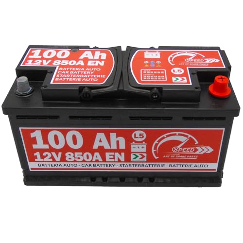 Autobatterie SMC Speed L5, 100 Ah, 12 V, 850 A, Pluspol rechts