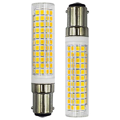 B15D LED Glühbirne, 7W 100W Halogen-Equivalent SBC Kleine Bajonett LED-Birnen, 230V Nicht dimmbar Super Hell Kaltweiß 6500K, Für Nähmaschinen/Schrank Licht, 2er Pack [MEHRWEG]