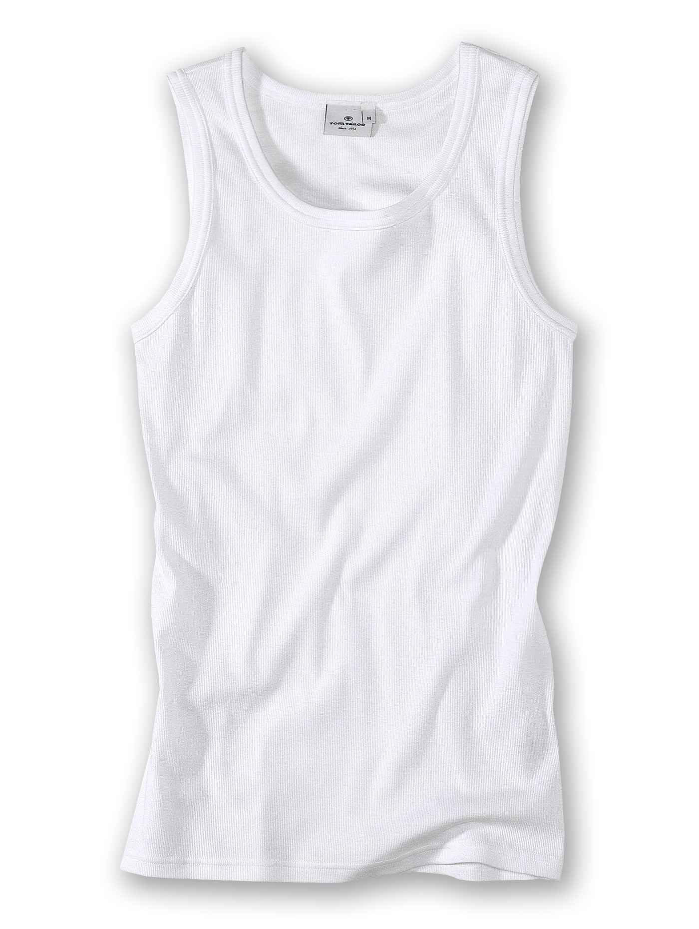 Tom Tailor Underwear Herren Tanktop 2er Pack Unterhemd, weiß-1000, XX-Large (Herstellergröße: XXL/8)
