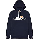 Ellesse Mens SL Gottero OH Hoody Sweatshirt, Navy, LGE