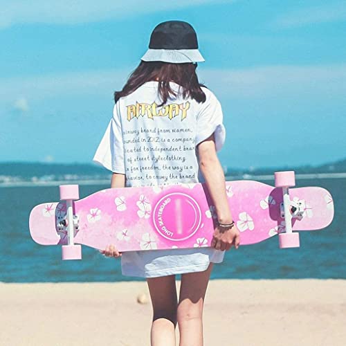 -Skateboard Maple Longboard Vierrädriges Skateboard Anfänger Jungen und Mädchen Brush Street Dance Board Teenager Professioneller Roller