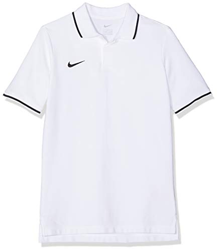Nike Kinder Y TM CLUB19 SS Polo Shirt, Weiß (White/Black/100), Gr. L