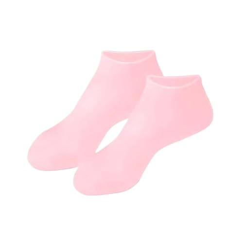 1 Paar Silikon-Socken, feuchtigkeitsspendende Gel-Socken, Peeling und Verhinderung von Trockenheit, rissiger, abgestorbener Hautschutz (Color : C 1 Pair, Size : One size)