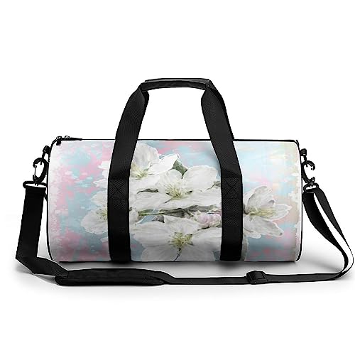 Sporttasche Blumen Reisetasche Weekender Schwimmtasche Gym Bag Trainingstasche Für Herren Damen 45x23x23cm