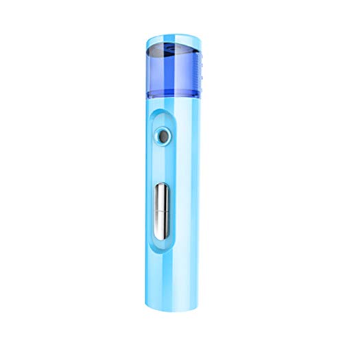 Nano Herr beweglicher Gesichtssprüher Handliche Mini Face Mist Handwasserstoffreichem Moisturizing Spray Instrument USB aufladbare Replenishment Atomisierung,Blau