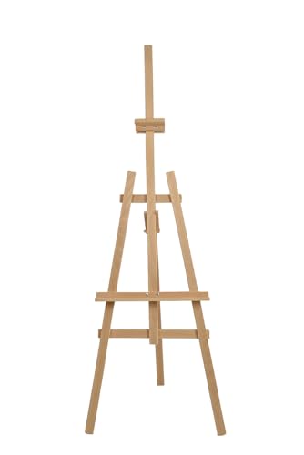 WOODOK Staffelei Holz groß 150 cm - höhenverstellbar Staffeleien für Kinder und Erwachsene - Holzstaffelei für Maler aus Buchenholz - robuster Leinwand Ständer